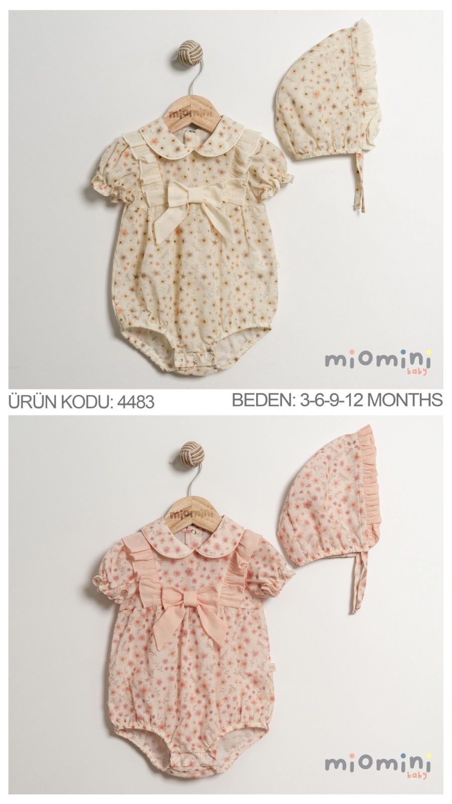 MİOMİNİ-4483  BASKILI KIZ BADİ SARI 03/12