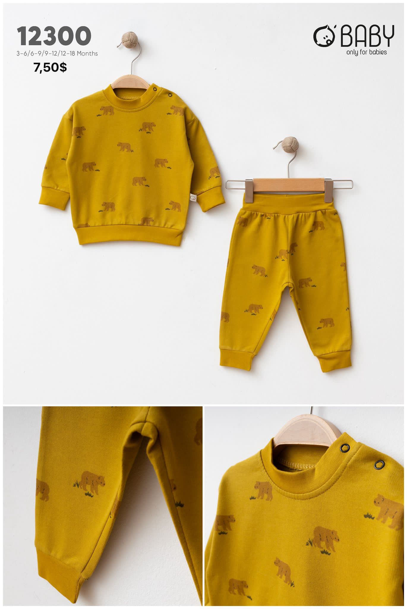 OBABY-12300 AYICIKLI 2Lİ TAKIM 4LÜ